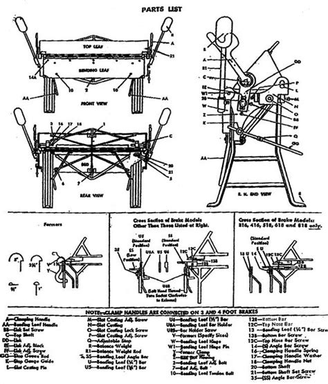 sheet metal brake machine instructions